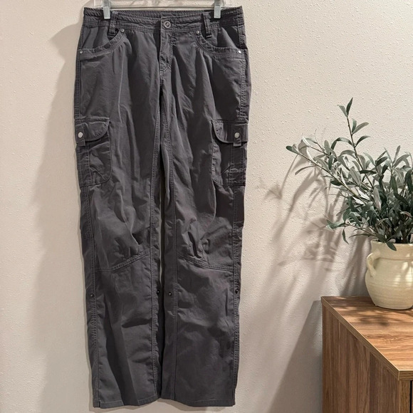 Kuhl Women’s Splash Roll Up Pants 8 Utility Casual Hiking Cargo Outdoor Tech EUC - Picture 1 of 8